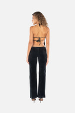Load image into Gallery viewer, Naomi Black Flower Top