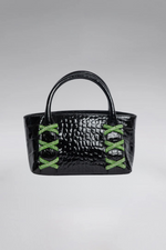 Load image into Gallery viewer, Small Kriss Patent Leather Wedge Tote