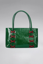 Load image into Gallery viewer, Large Kriss Patent Leather Wedge Tote