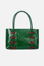 Load image into Gallery viewer, Large Kriss Patent Leather Wedge Tote