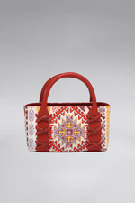 Load image into Gallery viewer, Small Kriss Kiliim Carpet Wedge Tote