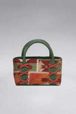 Load image into Gallery viewer, Small Kriss Native Carpet Wedge Tote