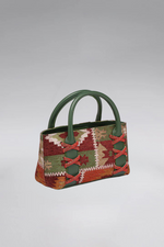 Load image into Gallery viewer, Small Kriss Native Carpet Wedge Tote