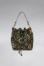 Load image into Gallery viewer, Large Patchy Carpet Bucket Bag