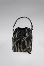 Load image into Gallery viewer, Large Flame Snakeskin Bucket Bag