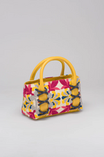 Load image into Gallery viewer, Small Kriss Lotus Carpet Wedge Tote