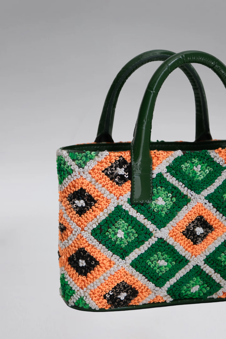 Midi Dazzle Patent Pop Tote