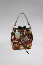 Load image into Gallery viewer, Large Patchy Carpet Bucket Bag