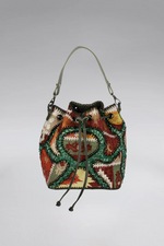 Load image into Gallery viewer, Large Patchy Carpet Bucket Bag