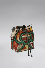 Load image into Gallery viewer, Large Patchy Carpet Bucket Bag