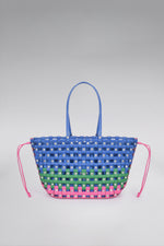 Load image into Gallery viewer, Large Weave Crescent Beach Bag