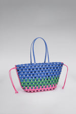 Load image into Gallery viewer, Large Weave Crescent Beach Bag