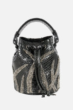 Load image into Gallery viewer, Small Flame Snakeskin Bucket Bag