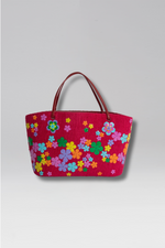 Load image into Gallery viewer, Large Flora Terry Crescent Beach Bag
