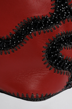 Load image into Gallery viewer, Large Patchy Leather Bucket Bag