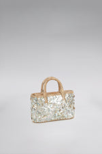 Load image into Gallery viewer, Pearl Flap Snakeskin Tote Bag