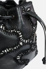 Load image into Gallery viewer, Large Patchy Leather Bucket Bag