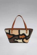 Load image into Gallery viewer, Medium Patchy Leather Tote