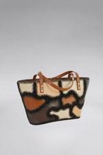 Load image into Gallery viewer, Medium Patchy Leather Tote