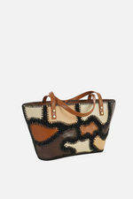 Load image into Gallery viewer, Medium Patchy Leather Tote