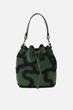 Load image into Gallery viewer, Large Patchy Leather Bucket Bag