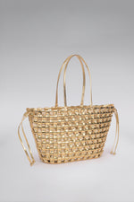 Load image into Gallery viewer, Large Weave Crescent Beach Bag