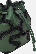 Load image into Gallery viewer, Large Patchy Leather Bucket Bag
