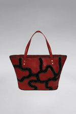 Load image into Gallery viewer, Large Patchy Leather Tote