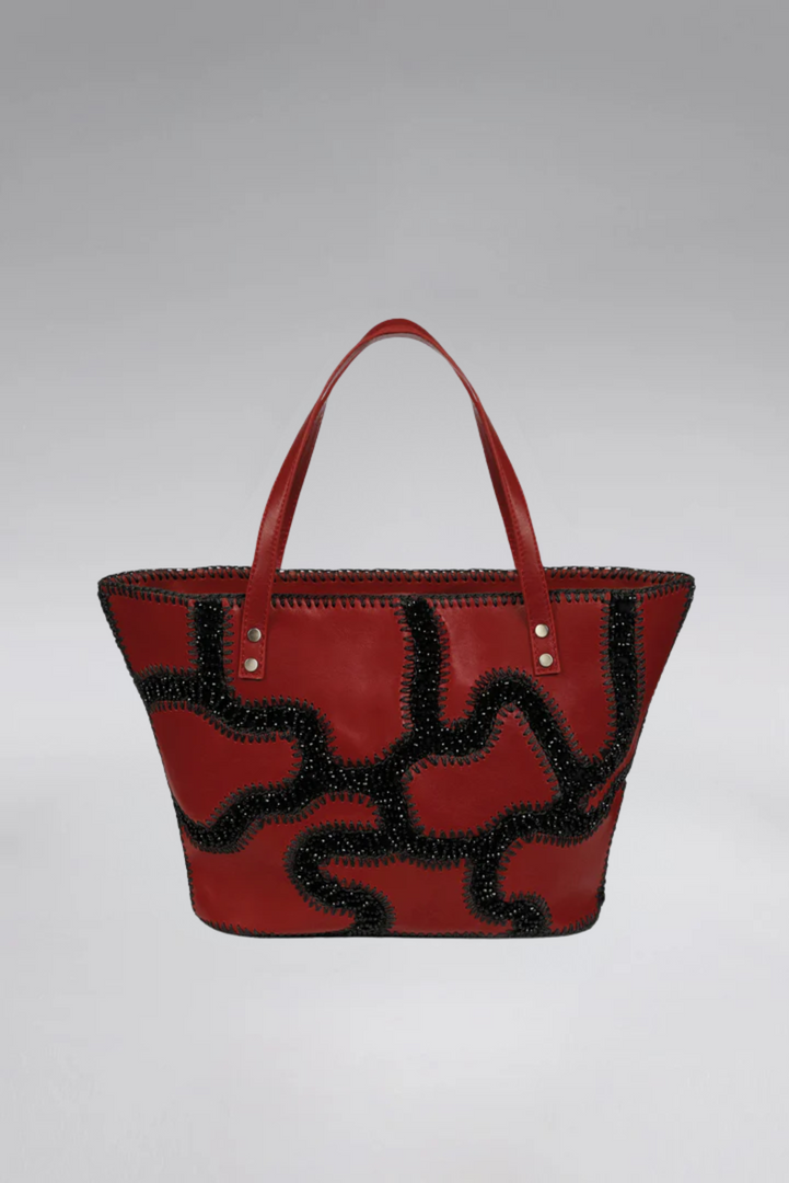Large Patchy Leather Tote