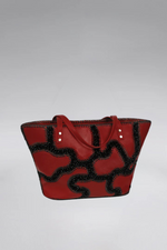Load image into Gallery viewer, Large Patchy Leather Tote