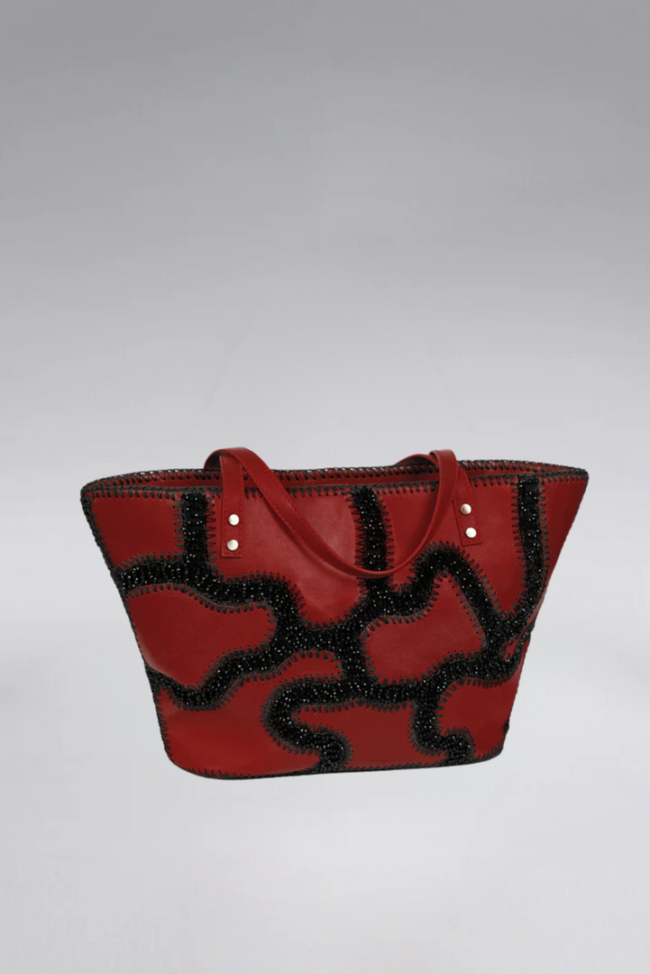 Large Patchy Leather Tote