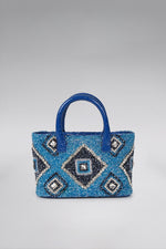 Load image into Gallery viewer, Midi Aztic Patent Pop Tote