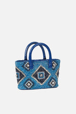 Load image into Gallery viewer, Midi Aztic Patent Pop Tote