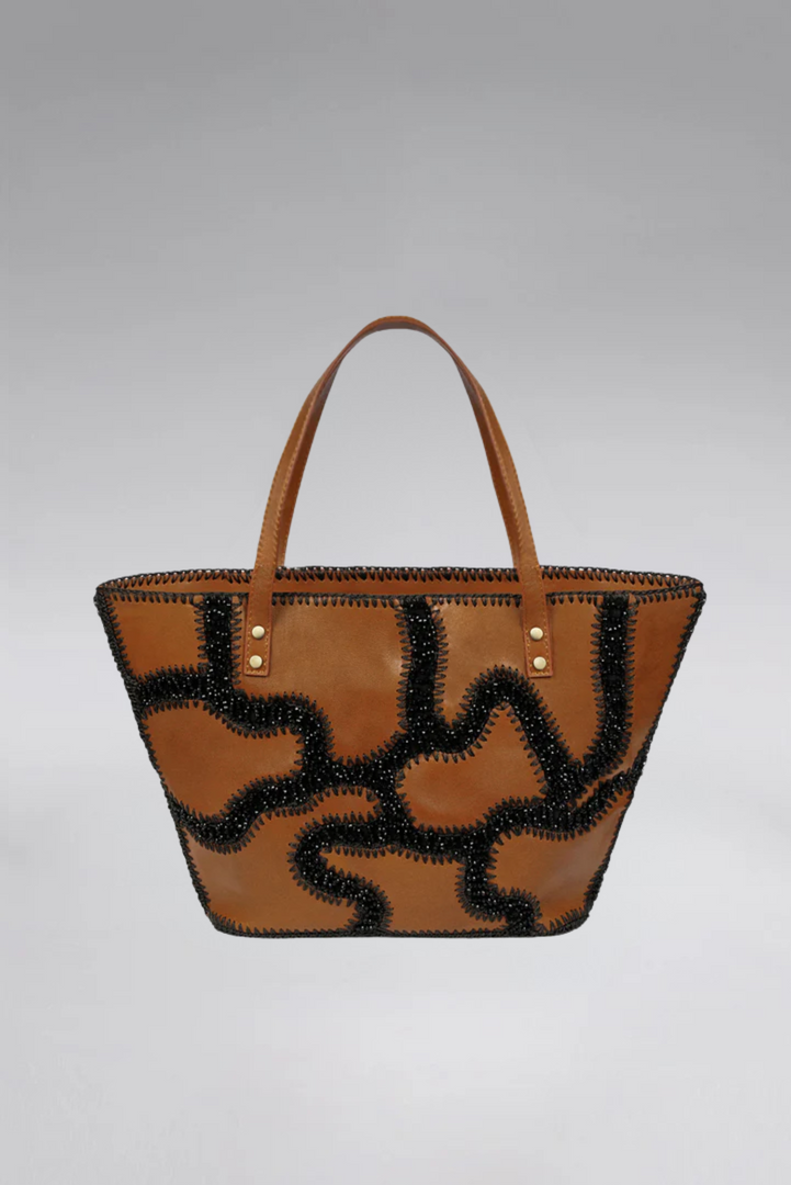 Large Patchy Leather Tote