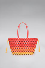 Load image into Gallery viewer, Large Weave Crescent Beach Bag