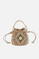 Load image into Gallery viewer, Mini Aztec Snakeskin Bucket Bag