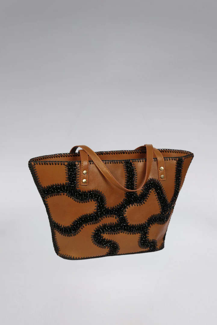Large Patchy Leather Tote