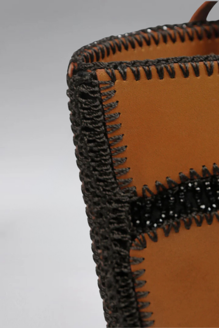 Large Patchy Leather Tote