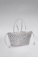 Load image into Gallery viewer, Large Weave Crescent Beach Bag