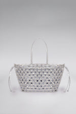 Load image into Gallery viewer, Large Weave Crescent Beach Bag