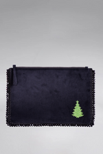 Load image into Gallery viewer, Shaki Crystal Velvet Clutch
