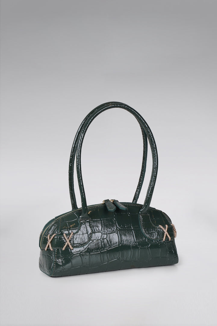 Kriss Patent Shoulder Bag