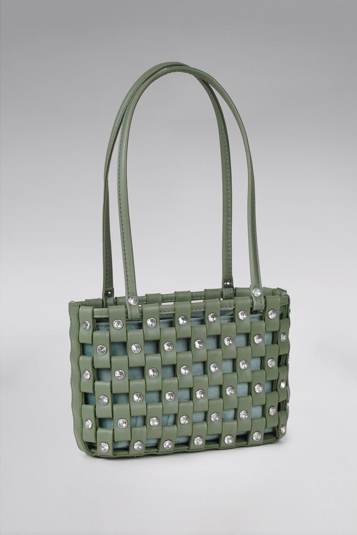 Small Weave Shoulder Bag