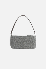 Load image into Gallery viewer, Large Crystal Snakeskin Slim Shoulder Bag
