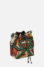 Load image into Gallery viewer, Large Patchy Carpet Bucket Bag