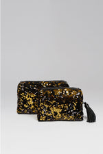 Load image into Gallery viewer, Sequin Make Up Bag Set