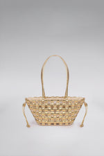 Load image into Gallery viewer, Small Weave Crescent Beach Bag