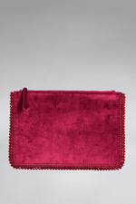 Load image into Gallery viewer, Shaki Crystal Velvet Clutch