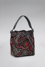 Load image into Gallery viewer, Large Patchy Carpet Bucket Bag