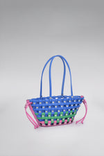 Load image into Gallery viewer, Small Weave Crescent Beach Bag